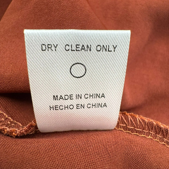 ALTAR'D STATE NWT Women's Medium Copper Halter Backless Shiny Silky Mini Dress - Picture 6 of 9